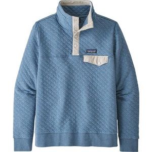 Patagonia Women's Organic Cotton Quilt Snap-T Pullover - Medium - Light Blue
